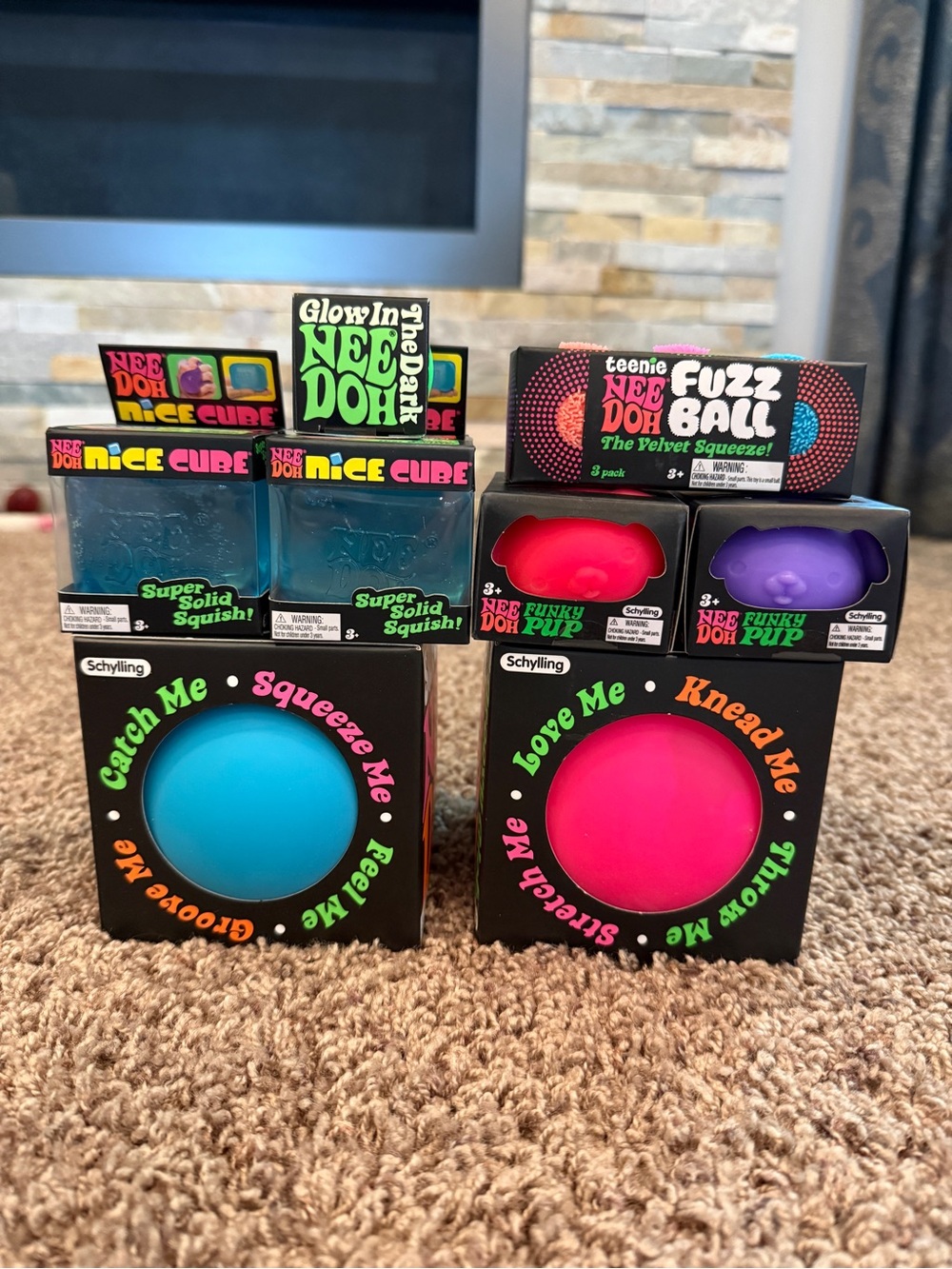 Lot of 8 Authentic NeeDoh Squeeze Toy Bundle - New in package